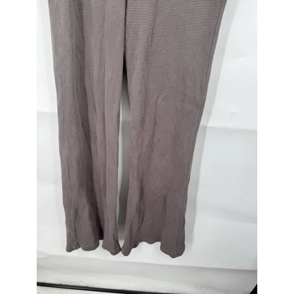 TALENTLESS Women Small Waffle Casual Neutral Lounge Pants in‎ Porcini Minimalist